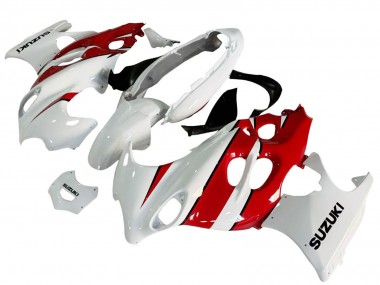 2004-2006 Suzuki GSX600F/GSX750F Motorcycle Fairings - White Red Canada