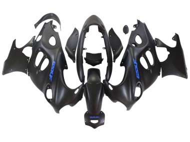 2004-2006 Suzuki GSX600F/GSX750F Motorcycle Fairings - Matte Black with Blue Logo Canada