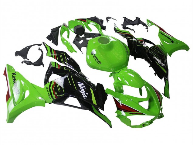 2023-2025 Kawasaki ZX6R Motorcycle Fairings - Green Black Canada