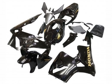 2005-2006 Honda CBR600RR Motorcycle Fairings - Black with Gold Logo Canada