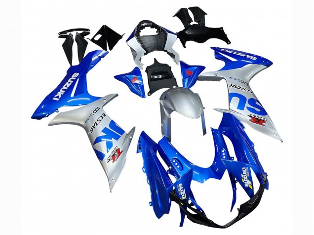 2011-2024 Suzuki GSXR 600 / GSXR 750 Motorcycle Fairings - Blue Silver Ecstar Canada