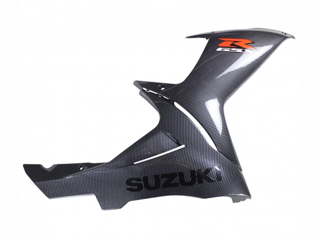 2011-2024 Suzuki GSXR 600 / GSXR 750 Motorcycle Fairings - Black Carbon Fiber Red Canada