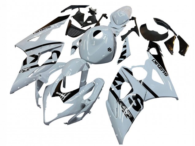 2005-2006 Suzuki GSXR 1000 Motorcycle Fairings - White Black Canada
