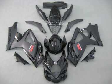 2007-2008 Suzuki GSXR 1000 Motorcycle Fairings - Matte Black Glossy Black Canada
