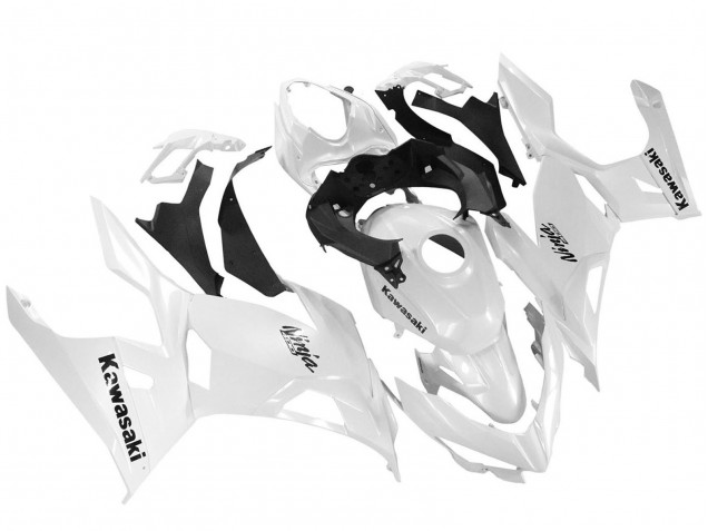 2018-2024 Kawasaki Ninja 400 Motorcycle Fairings - Glossy White Canada