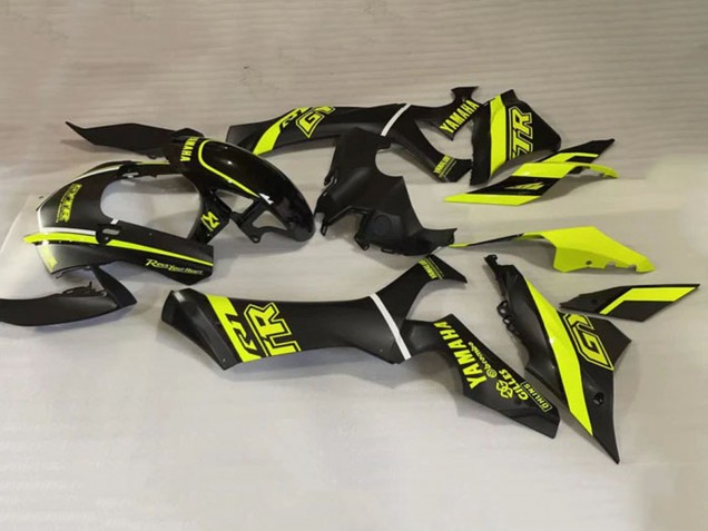 2020-2025 Yamaha YZF 1000 R1 Motorcycle Fairings - Glossy Black Fluorescent Yellow Canada