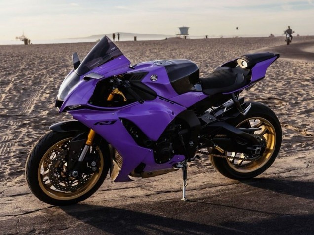 2020-2025 Yamaha YZF 1000 R1 Motorcycle Fairings - Purple Glossy Black Canada