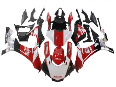 2020-2025 Yamaha YZF 1000 R1 Motorcycle Fairings - White Red Black Milwaukee Canada