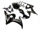 2006-2009 Yamaha YZF R6S Motorcycle Fairings - Glossy Black White Decals Canada