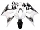 2006-2009 Yamaha YZF R6S Motorcycle Fairings - White Glossy Black Canada