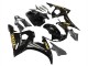 2006-2009 Yamaha YZF R6S Motorcycle Fairings - Glossy Black Gold Decals Canada