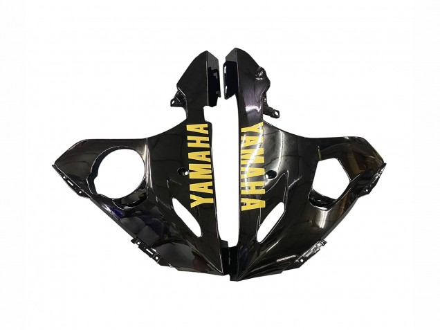 2006-2009 Yamaha YZF R6S Motorcycle Fairings - Glossy Black Gold Decals Canada