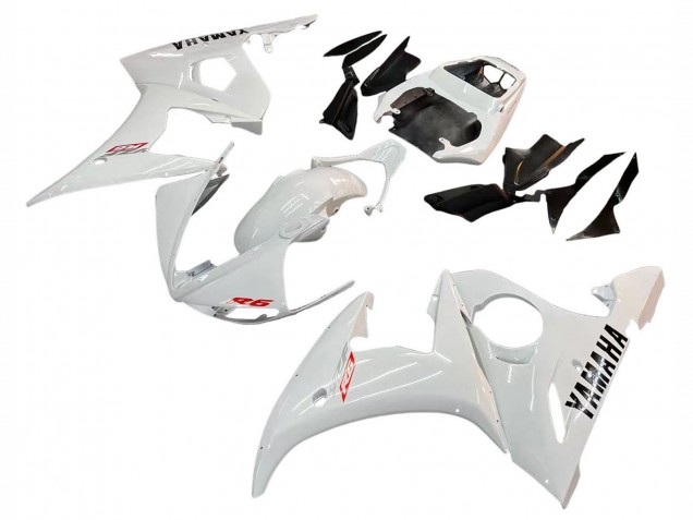 2003-2004 Yamaha YZF R6 Motorcycle Fairing - White Canada