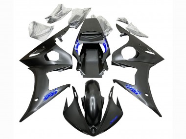 2006-2009 Yamaha YZF R6S Motorcycle Fairings - Matte Black Blue Canada