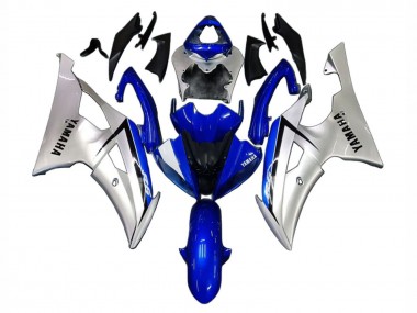 2008-2016 Yamaha YZF 600 R6 Motorcycle Fairings - Silver Blue Canada