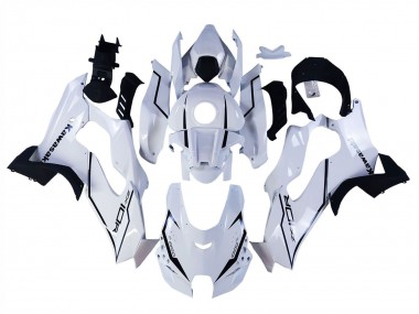 2021-2025 Kawasaki ZX10R Motorcycle Fairings - White Black Canada