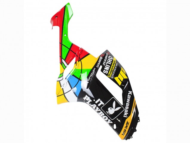 2007-2008 Kawasaki ZX6R Motorcycle Fairings - Colorful Playboy 223 Canada