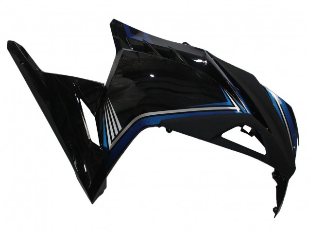2013-2024 Kawasaki EX300 Motorcycle Fairings - Glossy Black Blue Canada
