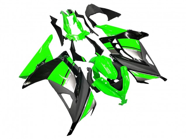 2013-2024 Kawasaki EX300 Motorcycle Fairings - Green Silver Black Canada