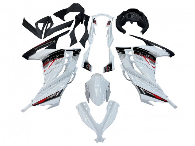 2013-2024 Kawasaki EX300 Motorcycle Fairings - White Red Black Canada