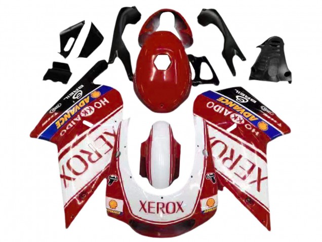 2000-2005 Aprilia RS125 Motorcycle Fairings - White Red Yellow Blue Xerox Canada