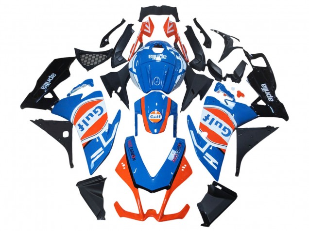 2012-2018 Aprilia RS4 50 125 Motorcycle Fairings - White Blue Orange Glossy Black Gulf Canada