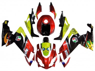 2012-2018 Aprilia RS4 50 125 Motorcycle Fairings - Red Yellow Glossy Black Shark Canada