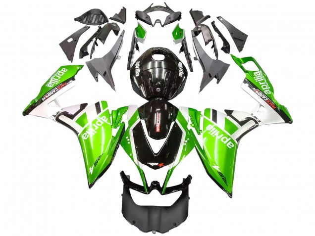 2012-2018 Aprilia RS4 50 125 Motorcycle Fairings - White Green Glossy Black Canada