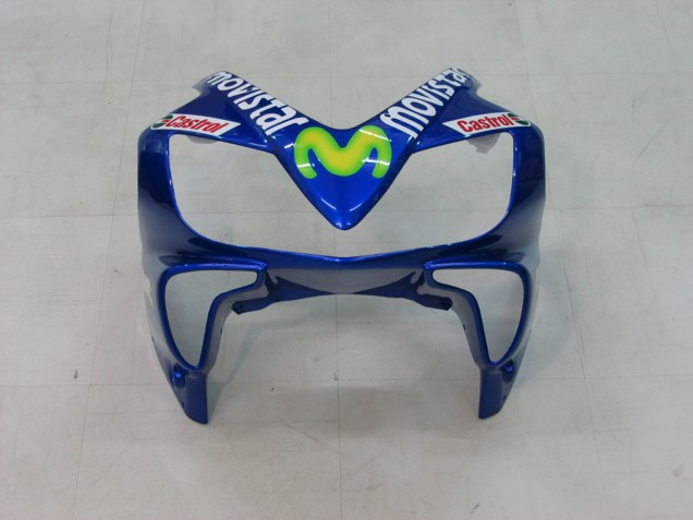 2004-2007 Honda CBR600 F4i Motorcycle Fairings - Blue Yellow Green MoviStar Canada