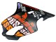 2004-2007 Honda CBR600 F4i Motorcycle Fairings - Matte Black Orange Rossi Canada
