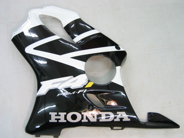 2004-2007 Honda CBR600 F4i Motorcycle Fairing - White Glossy Black Canada