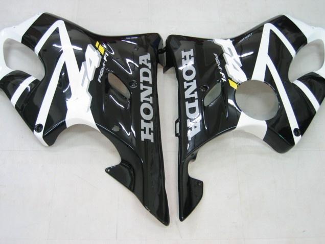 2004-2007 Honda CBR600 F4i Motorcycle Fairing - White Glossy Black Canada