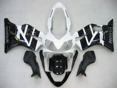 2004-2007 Honda CBR600 F4i Motorcycle Fairing - White Glossy Black Canada