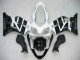 2004-2007 Honda CBR600 F4i Motorcycle Fairing - White Glossy Black Canada