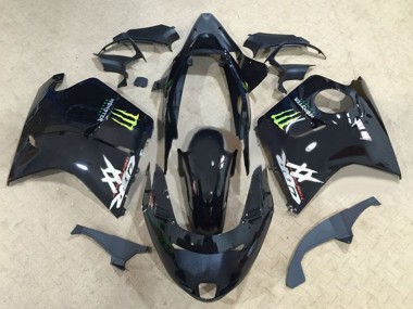 1996-2007 Honda CBR1100XX Blackbird Motorcycle Fairings - Glossy Black Green Monster Canada