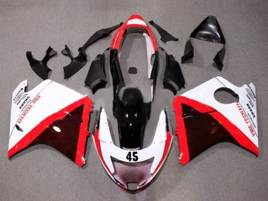 1996-2007 Honda CBR1100XX Blackbird Motorcycle Fairings - White Red Glossy Black Canada