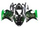 1996-2007 Honda CBR1100XX Blackbird Motorcycle Fairing - Glossy Black Green Flame Canada