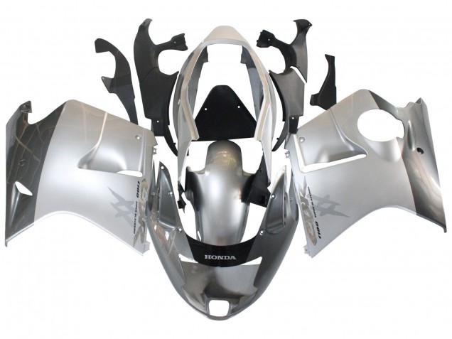 1996-2007 Honda CBR1100XX Blackbird Motorcycle Fairings - Silver Grey Canada