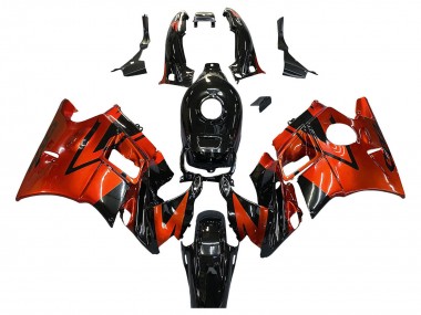 1991-1994 Honda CBR600 F2 Motorcycle Fairings - Orange Glossy Black Canada