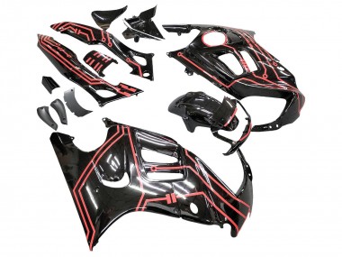 1997-1998 Honda CBR600 F3 Motorcycle Fairing Kits - Red Glossy Black Canada