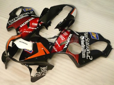 1999-2000 Honda CBR600 F4 Motorcycle Fairings - Glossy Black Red White PlayStation 2 Canada