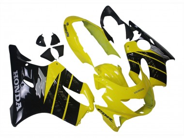 1999-2000 Honda CBR600 F4 Motorcycle Fairings - Yellow Glossy Black Canada