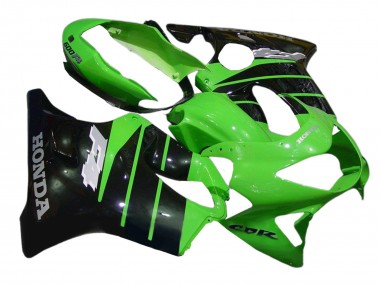 1999-2000 Honda CBR600 F4 Motorcycle Fairings - Green Glossy Black Canada