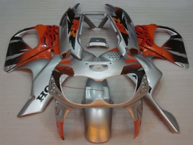 1992-1993 Honda CBR900RR 893 Motorcycle Fairings - Silver Orange Glossy Black Canada