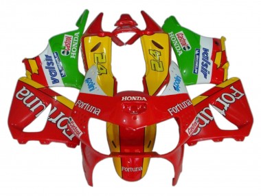 1998-1999 Honda CBR900RR 919 Motorcycle Fairings - Red Yellow Green White Fortuna Castrol Canada
