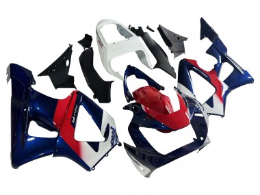 2000-2001 Honda CBR900RR 929 Motorcycle Fairing - White Red Blue Canada