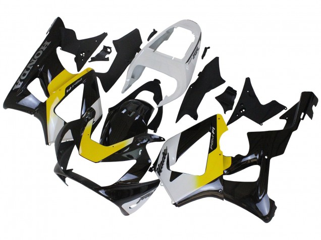 2000-2001 Honda CBR900RR 929 Motorcycle Fairings - White Yellow Glossy Black Canada