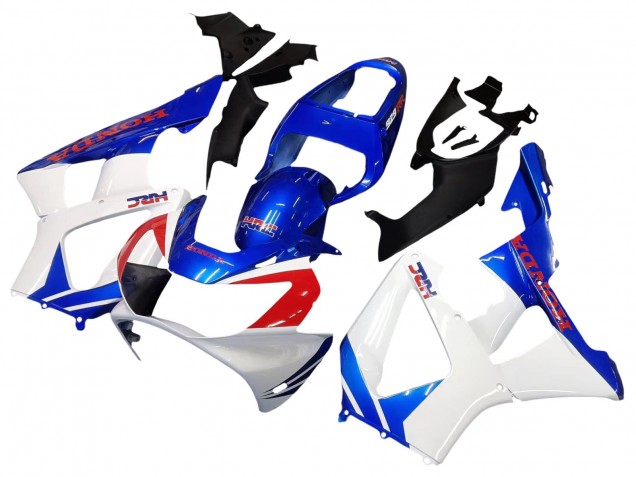 2000-2001 Honda CBR900RR 929 Motorcycle Fairings - White Blue Red HRC Canada