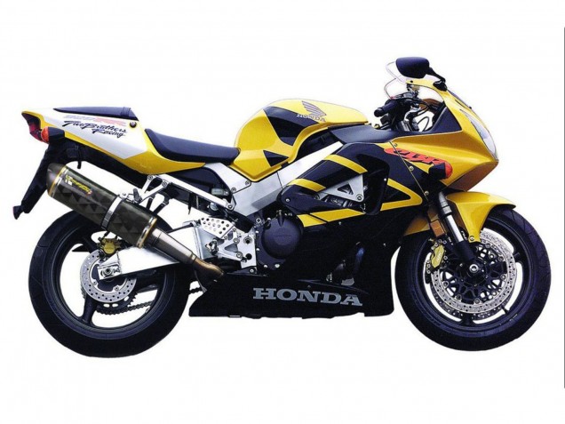 2000-2001 Honda CBR900RR 929 Motorcycle Fairings - Yellow Dark Blue Canada