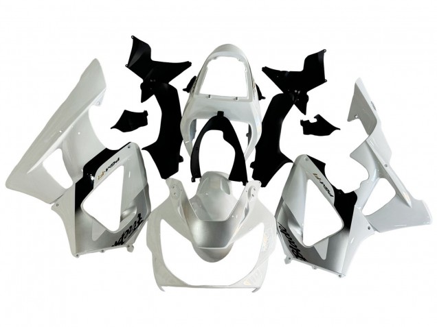 2000-2001 Honda CBR900RR 929 Motorcycle Fairings - White Silver Canada